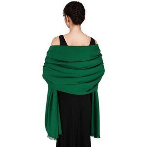🆕 Women Green Wedding Evening Dress Pashmina Shawl Winter Foulard Femme Wraps
